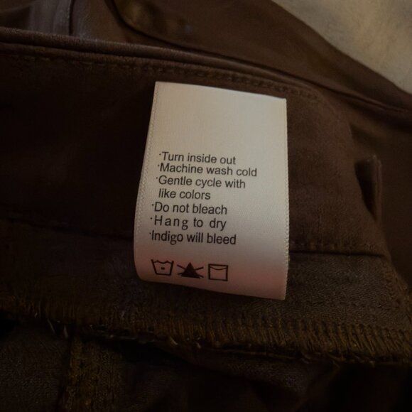 PAIGE Chocolate Shimmer Manhattan High-Rise | Size 27 & Tall Inseam - Picture 13 of 14